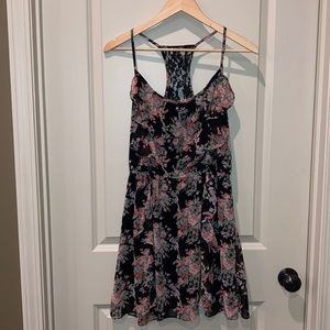 ✨ Mustard Seed • Floral Dress w/Ruffle&Lace Detail